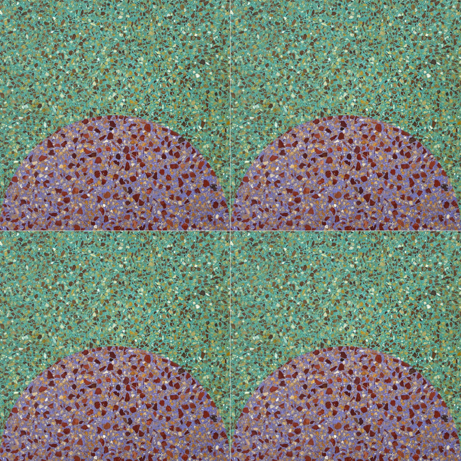 Az Iamart manufaktúra 20x20 centiméter méretű N2008T terrazzo cementlapja tökéletes megoldás lehet a belső terek stílusos és letisztult beltéri burkolásához.