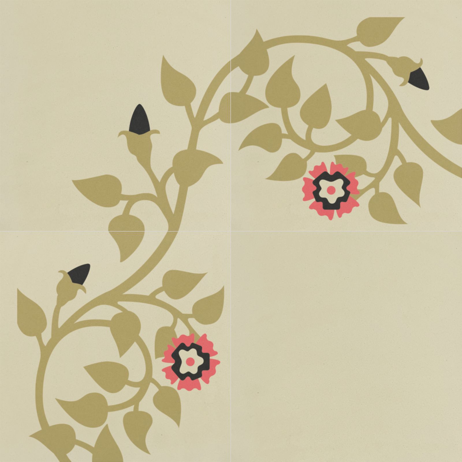 Modern virágos terrazzo mintás IAMART N2029 cementlap, amely elegáns belsőépítészeti és burkolási megoldásokat kínál otthonokhoz.