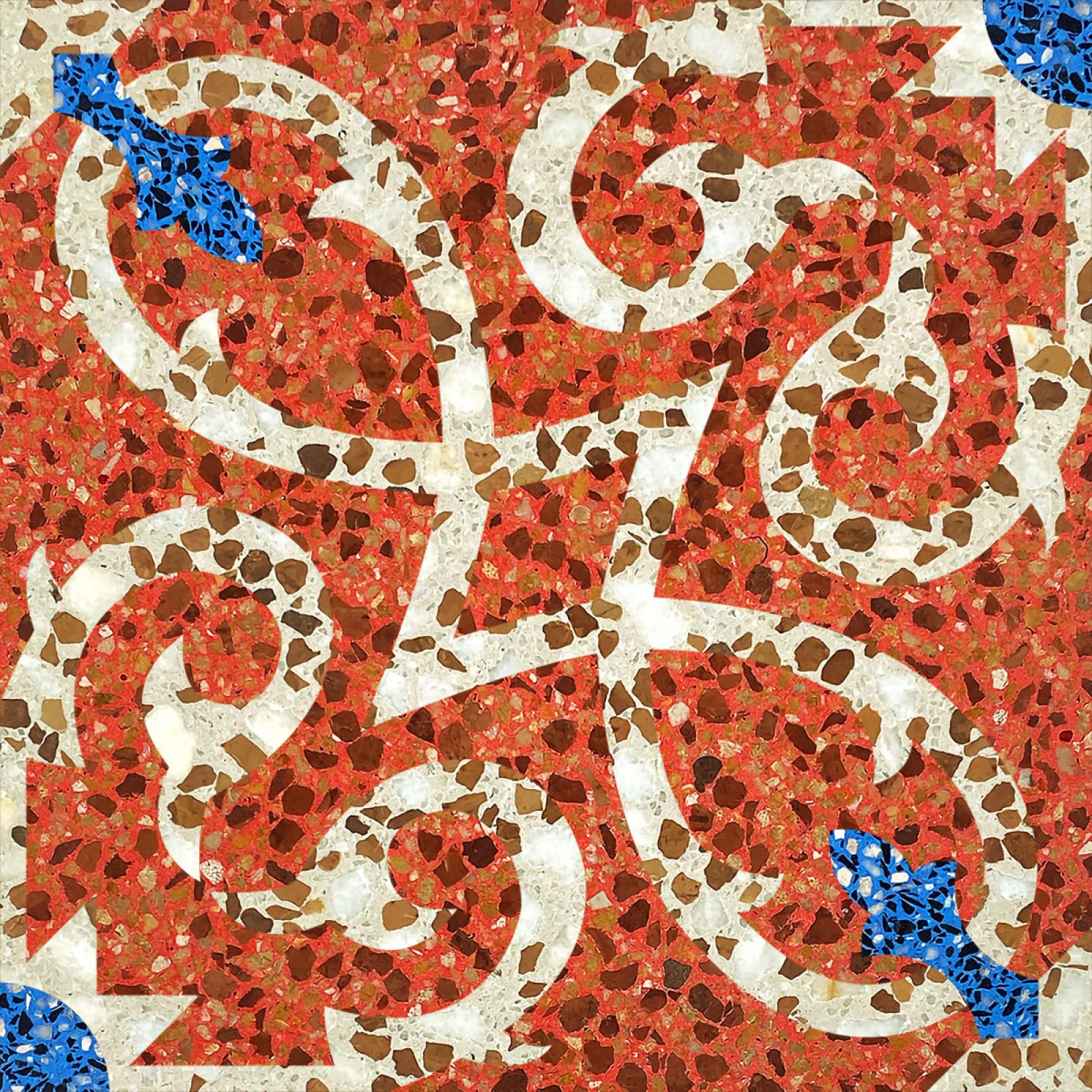 Az IAMART manufaktúra kézzel készült N2050T terrazzo burkolatai természetes hatásukkal és prémium kivitelükkel bármilyen térben különleges atmoszférát teremtenek.