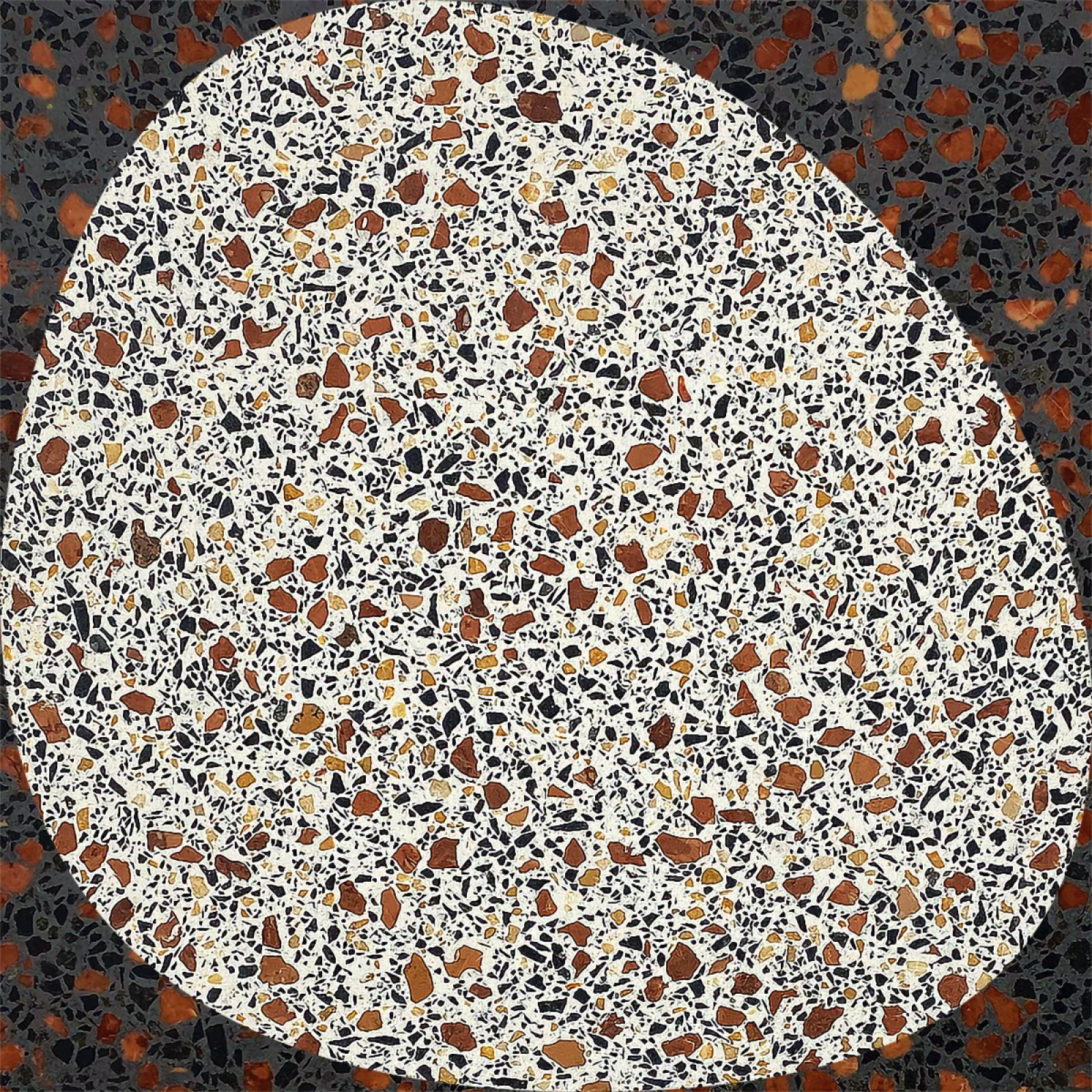 Az N2052T terrazzo egyedisége abban rejlik, hogy természetes hatást kelt, miközben rendkívül tartós és esztétikus burkolatot biztosít.