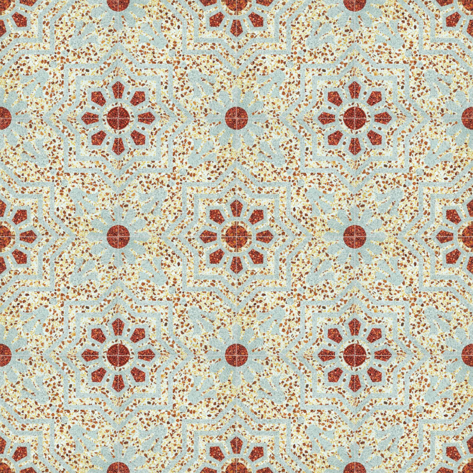 Az N2073T terrazzo stílusú burkolólap tökéletes választás, ha letisztult, mégis különleges megoldást keresel a burkoláshoz.