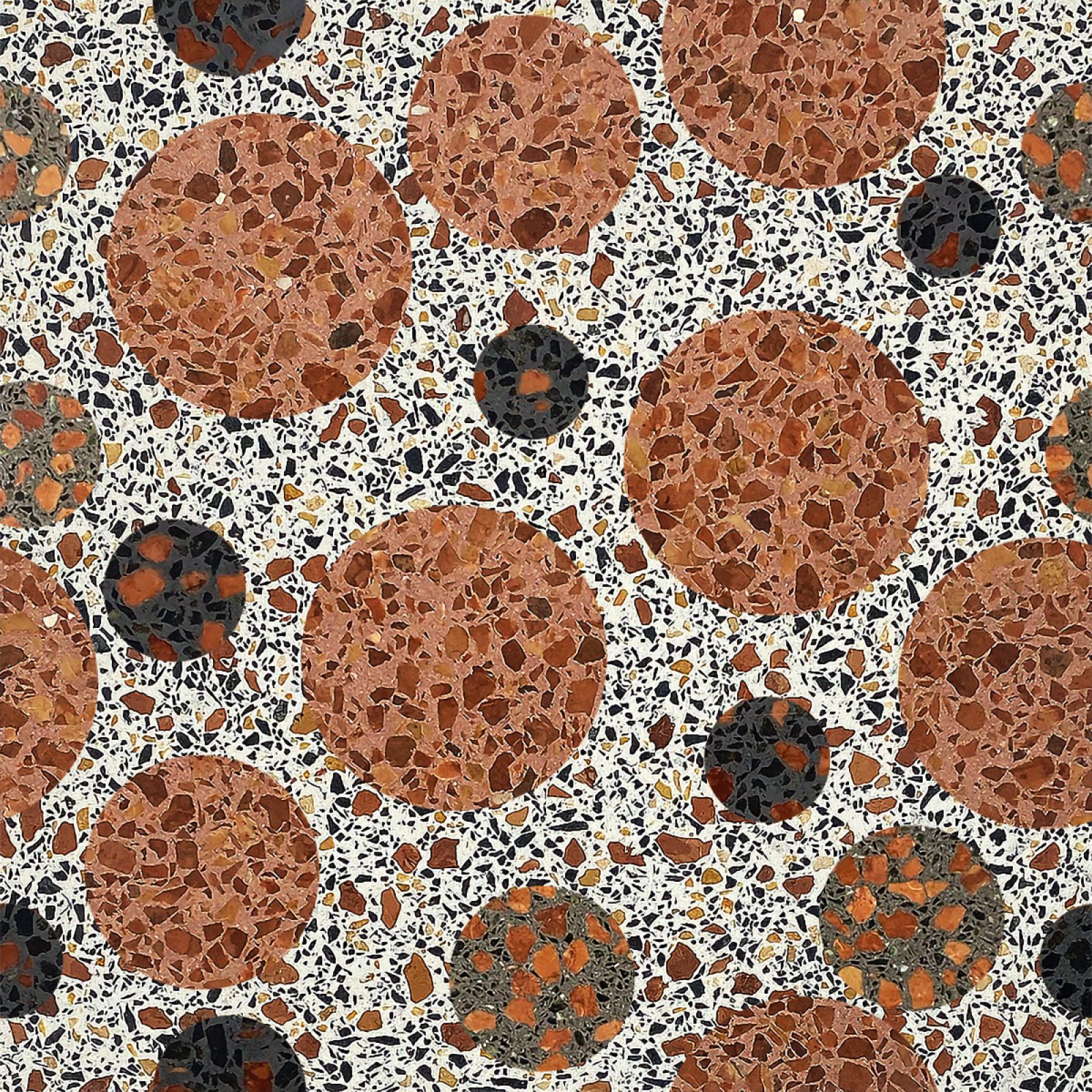 Az N2076T terrazzo burkolólap az olasz hagyományok modern újragondolását képviseli modern köntösben. Kortárs stílus, természetes anyagokkal.
