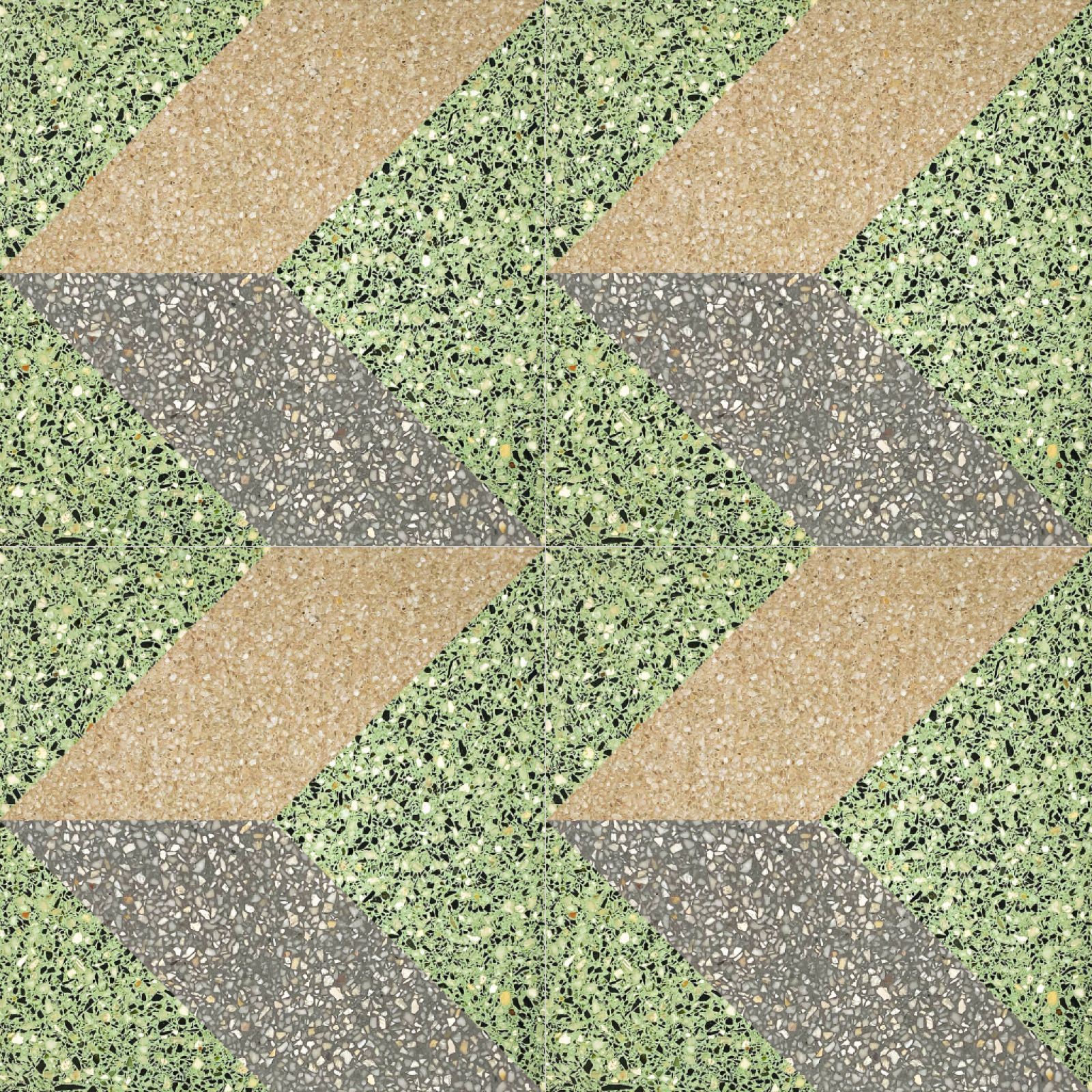 Az N2077T terrazzo stílusú burkolat természetes kőszemcséivel rusztikus, mégis modern megjelenést kölcsönöz otthonodnak.