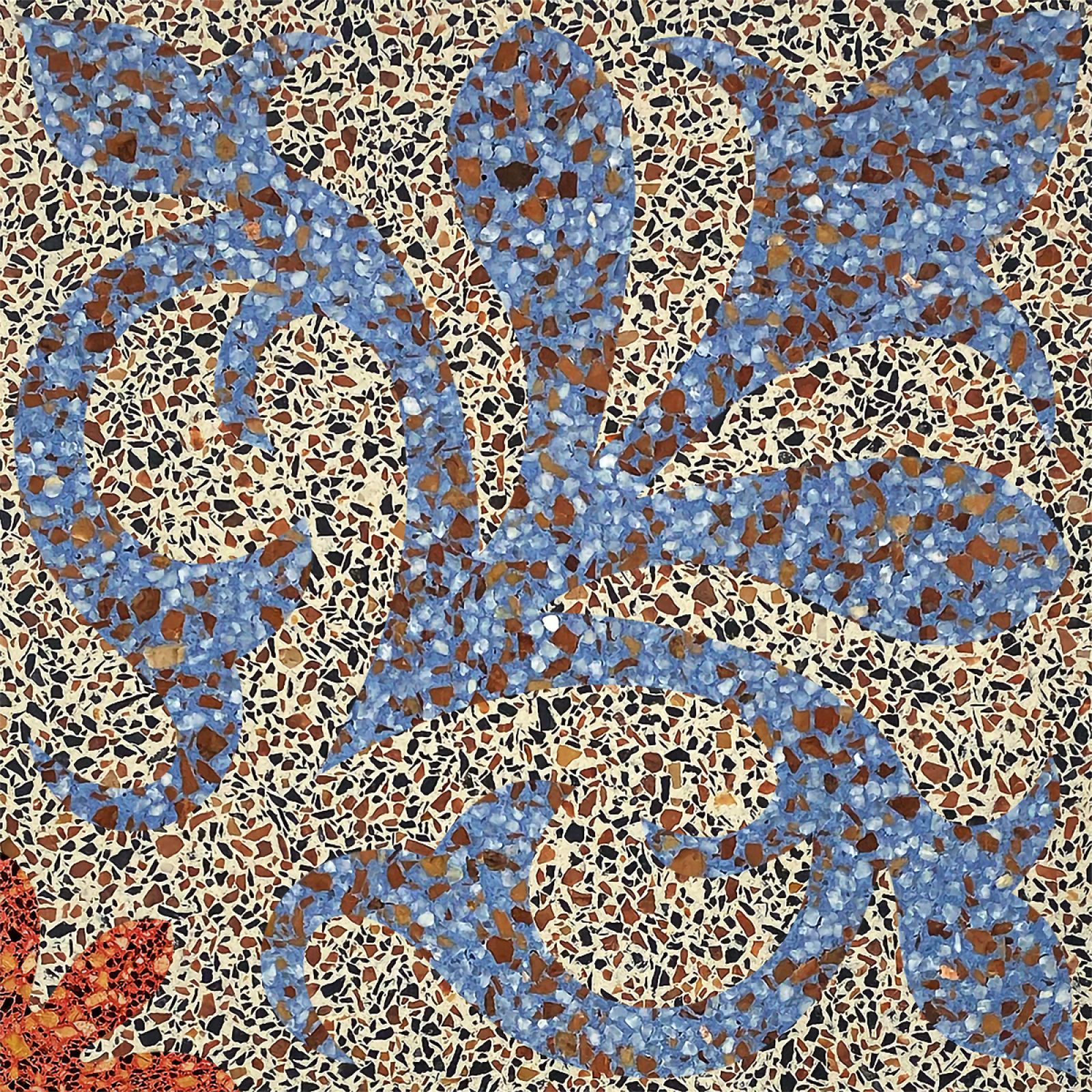 A N2099T terrazzo cementlap visszafogott színeivel harmonikus alapot ad. Egyszerre praktikus és látványos burkolat, amely kültéren és beltéren megállja a helyét.