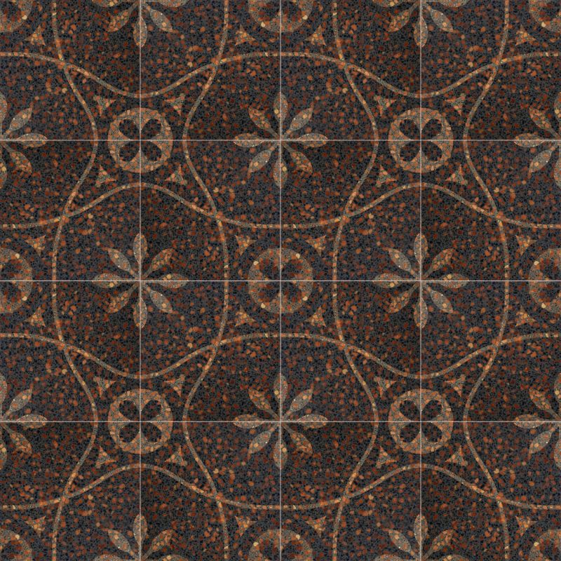Az IAMART manufaktúra kézzel készült N2047T terrazzo stílusú cementlap burkolatai kiváló minőségű burkolatok, amelyek időtállóak és elegánsak.